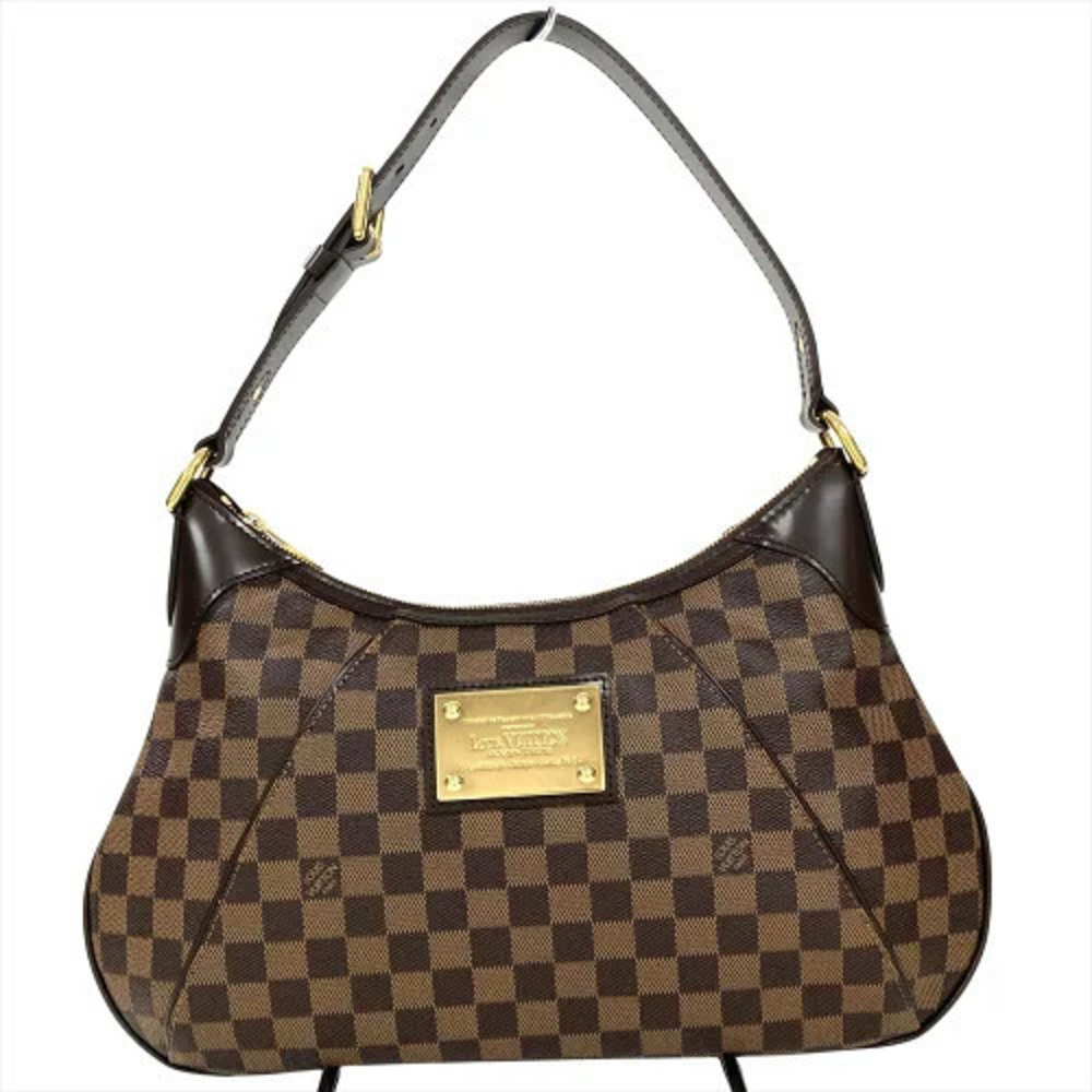 Louis Vuitton Thames Shoulder Bag Damier Ebene Brown